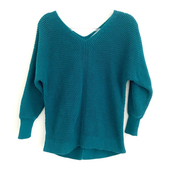 LOFT Sweaters - 145 Ann Taylor loft teal v neck sweater
